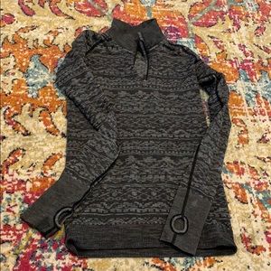 Lululemon Rest Less Pullover zip slate gray sz8